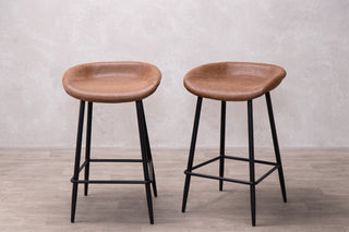 Buxton Counter Stool in Tan - SECONDS ITEM