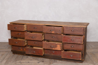 Victorian Pine Multi Drawered Counter Sideboard Shop Counter