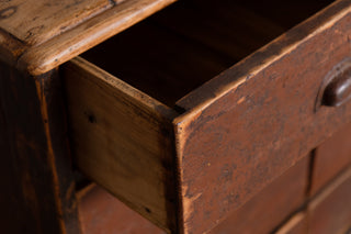 Victorian Pine Multi Drawered Counter Sideboard Shop Counter