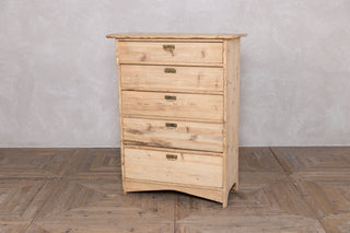 Tall Edwardian Five Chest of Drawers