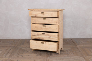 Tall Edwardian Five Chest of Drawers