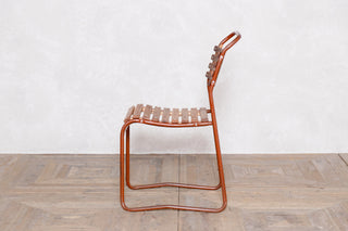 Vintage Cox 1960s Stacking Chairs - Brown Frame
