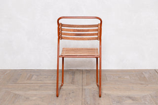 Vintage Cox 1960s Stacking Chairs - Brown Frame