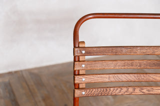 Vintage Cox 1960s Stacking Chairs - Brown Frame