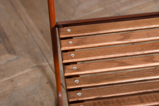 Vintage Cox 1960s Stacking Chairs - Brown Frame
