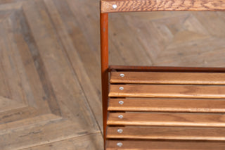 Vintage Cox 1960s Stacking Chairs - Brown Frame
