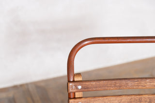 Vintage Cox 1960s Stacking Chairs - Brown Frame