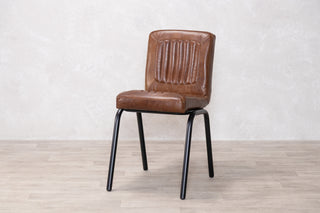 Jenson Distressed Leather Dining Chairs