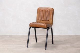 Jenson Distressed Leather Dining Chairs