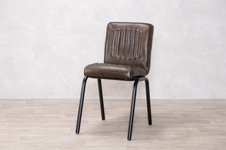 Jenson Distressed Leather Dining Chairs