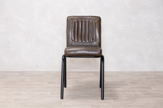 Jenson Distressed Leather Dining Chairs