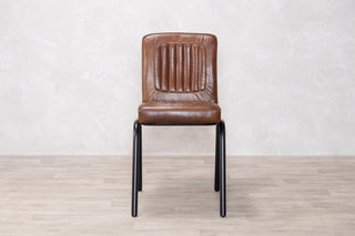 Jenson Distressed Leather Dining Chairs