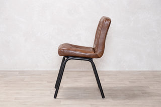 Jenson Distressed Leather Dining Chairs