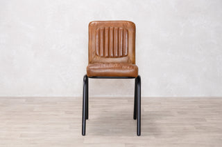 Jenson Distressed Leather Dining Chairs