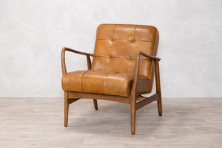Hamilton Leather Mid-Century Armchair Range