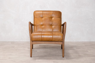 Hamilton Leather Mid-Century Armchair Range