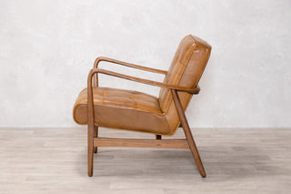 Hamilton Leather Mid-Century Armchair Range