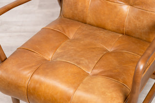 Hamilton Leather Mid-Century Armchair Range