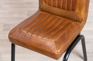 Jenson Distressed Leather Dining Chairs
