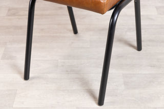 Jenson Distressed Leather Dining Chairs