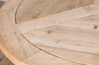 Round Pedestal Pine Table