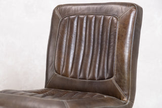 Jenson Distressed Leather Dining Chairs