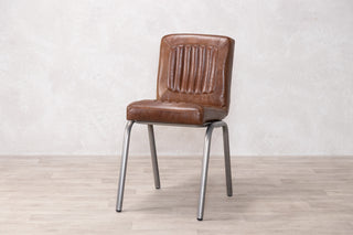 Jenson Distressed Leather Dining Chairs