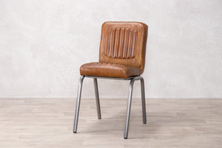 Jenson Distressed Leather Dining Chairs