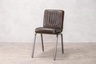 Jenson Distressed Leather Dining Chairs
