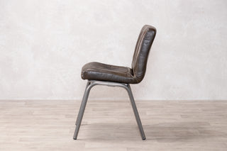 Jenson Distressed Leather Dining Chairs