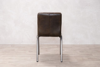 Jenson Distressed Leather Dining Chairs