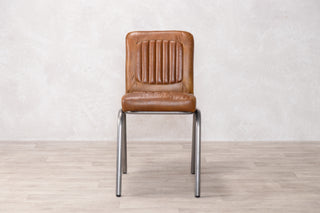 Jenson Distressed Leather Dining Chairs