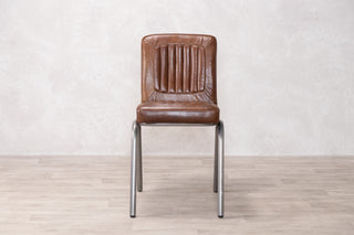 Jenson Distressed Leather Dining Chairs