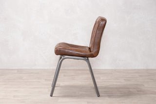 Jenson Distressed Leather Dining Chairs