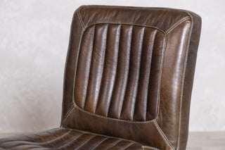 Jenson Distressed Leather Dining Chairs