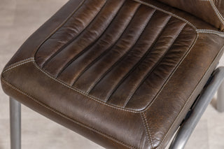 Jenson Distressed Leather Dining Chairs