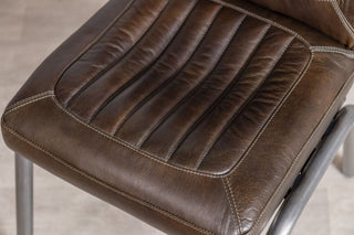 Jenson Distressed Leather Dining Chairs