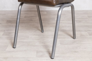 Jenson Distressed Leather Dining Chairs