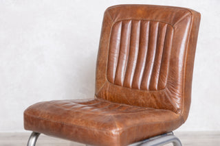 Jenson Distressed Leather Dining Chairs