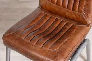 Jenson Distressed Leather Dining Chairs