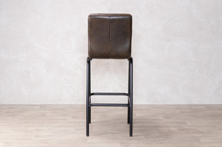 Jenson Distressed Leather Bar Stools