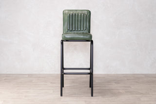 Jenson Distressed Leather Bar Stools