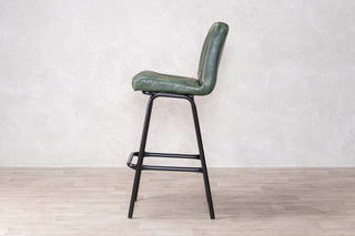 Jenson Distressed Leather Bar Stools