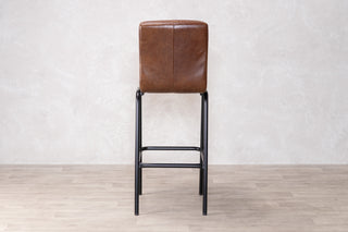 Jenson Distressed Leather Bar Stools