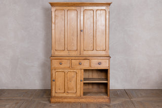 Large Victorian Antique Solid Pine Housekeepers Cupboard