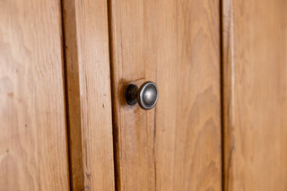 Large Victorian Antique Solid Pine Housekeepers Cupboard