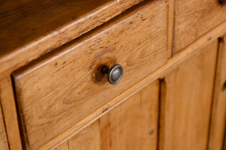 Large Victorian Antique Solid Pine Housekeepers Cupboard