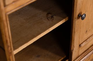 Large Victorian Antique Solid Pine Housekeepers Cupboard