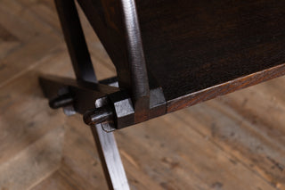 Antique Edwardian Gothic Style Solid Oak Handcarved Church Chairs