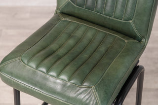 Jenson Distressed Leather Bar Stools